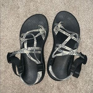 White & grey chacos GREAT CONDITION